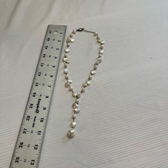 Hand Wrapped Pearl VTG Necklace - Picture 4 of 6